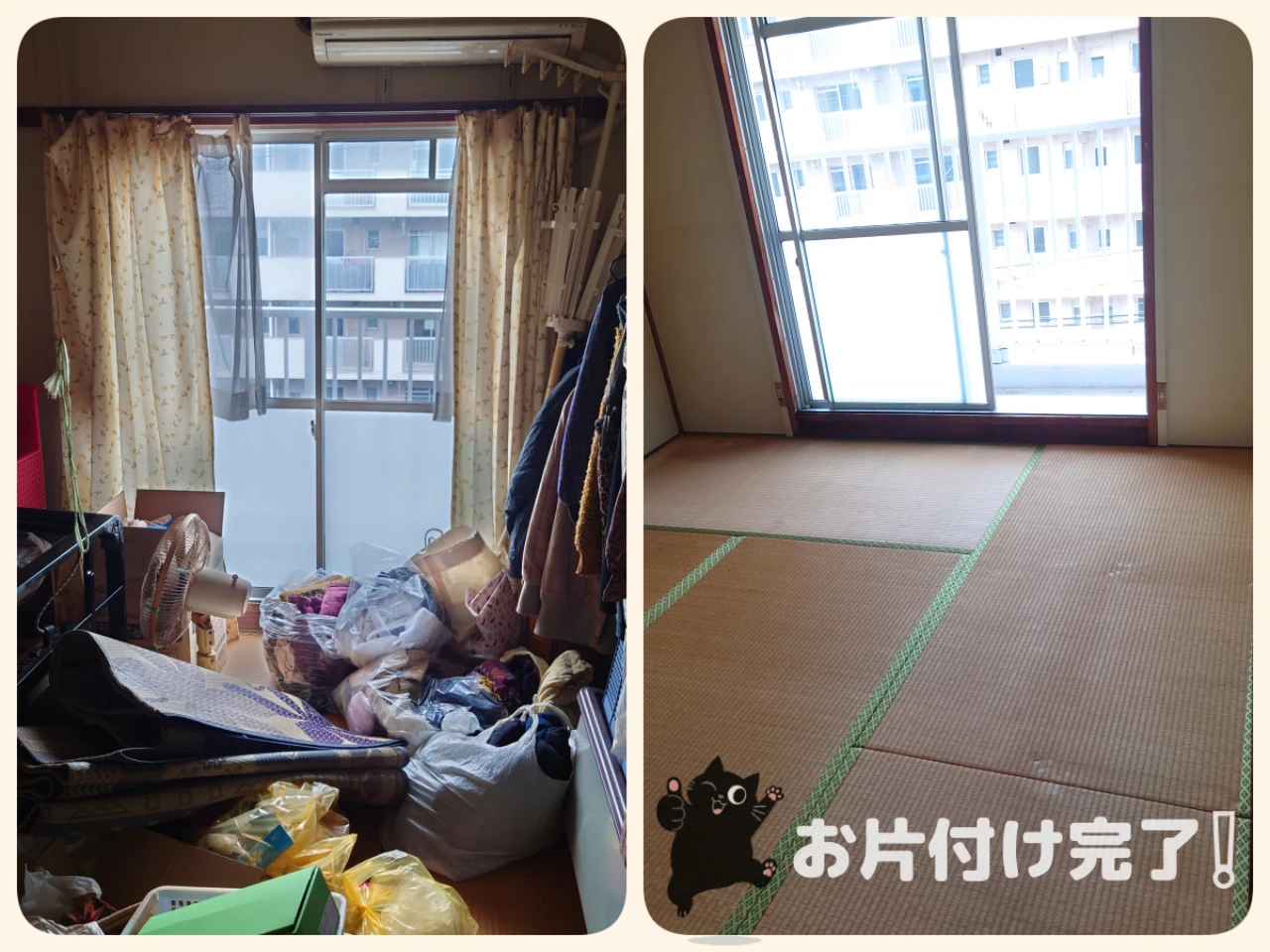 団地一室片付け事例